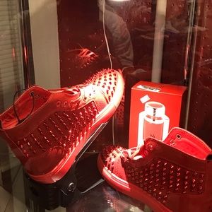 Men’s designer sequin high cut fashion sneakers